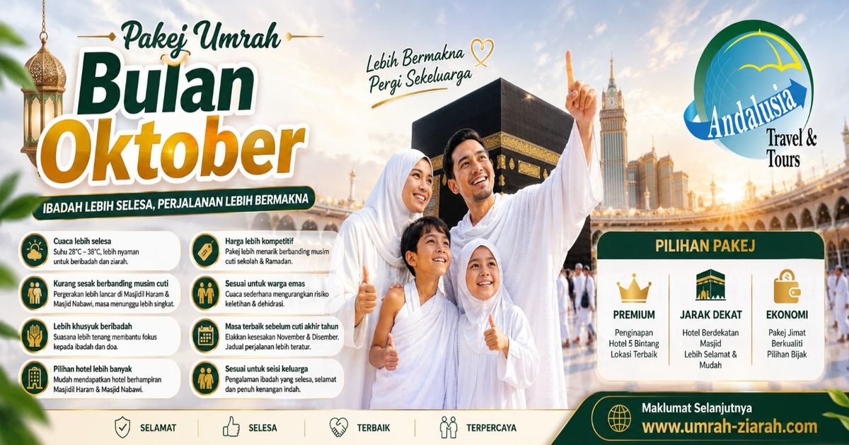 Pakej Umrah Bulan Oktober