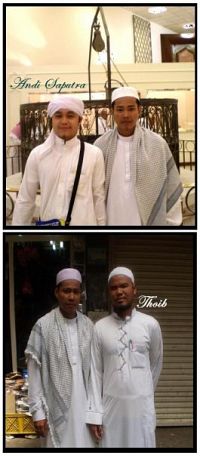 Hjh Misiah-Anak lelaki bersama Mutawif (ustaz Andi & ustaz Thoib)